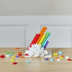 Plus-Plus i rør - Rainbow Mix, 100 stk