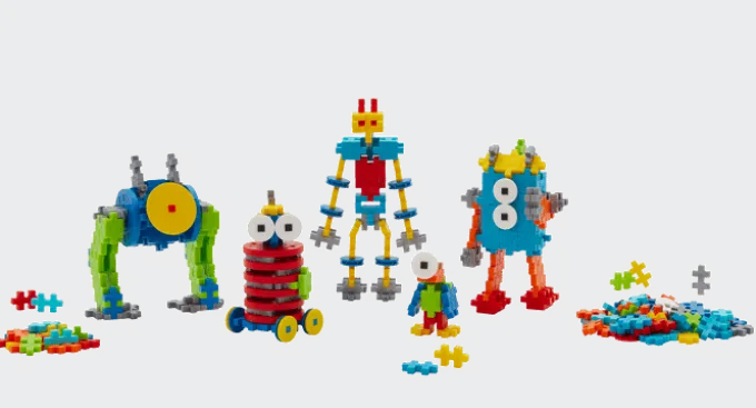 Plus-Plus - Lær å bygge roboter, 250 stk