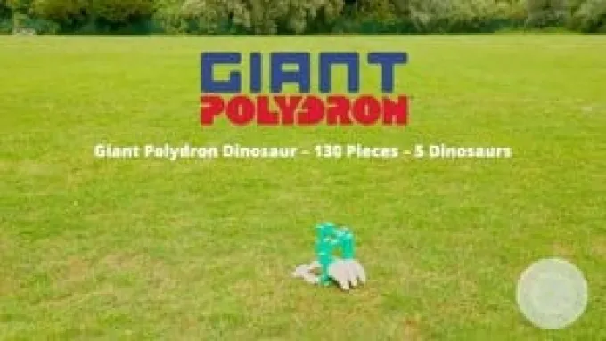 Polydron Large - Dinosaur, 130 deler