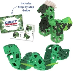 Polydron Large - Dinosaur, 130 deler
