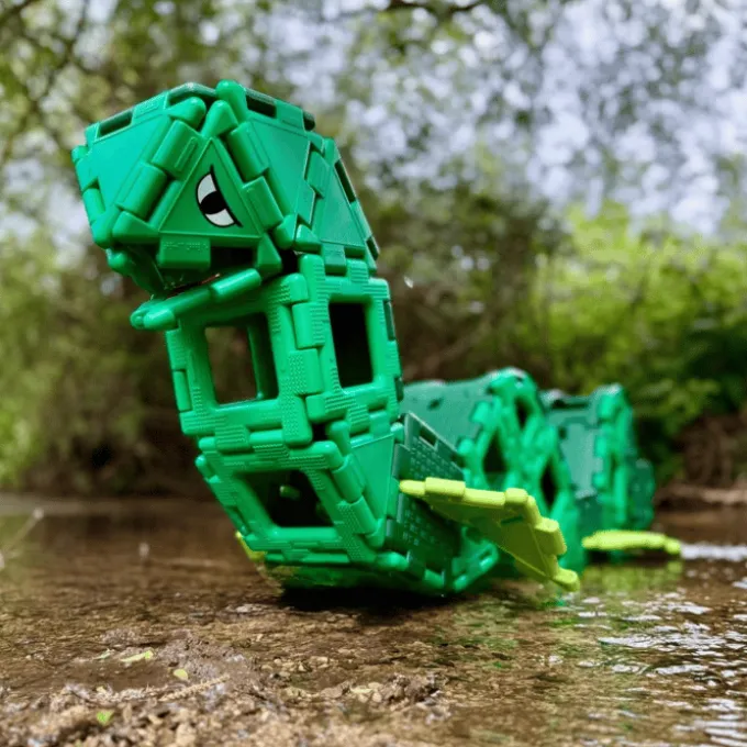 Polydron Large - Dinosaur, 130 deler