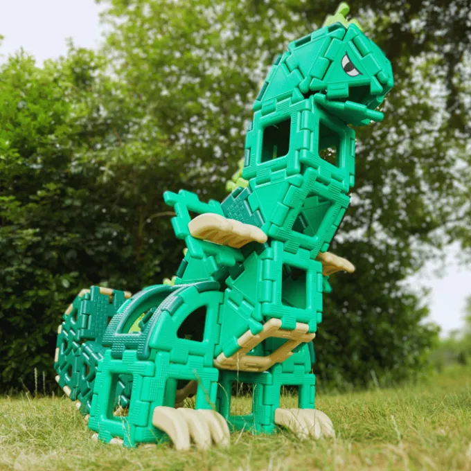 Polydron Large - Dinosaur, 130 deler
