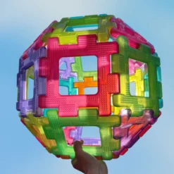 Polydron Large - Gjennomsiktig, 60 deler