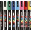 Posca tusjer PC-5M - Basisfarger, 8 stk.
