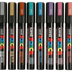 Posca tusjer PC-5M - Metallic, 8 stk.