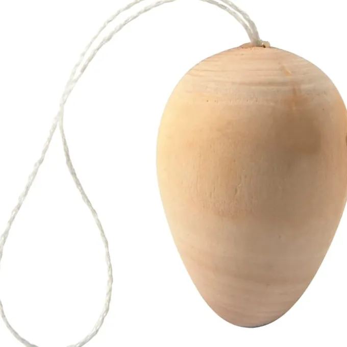 Påskeegg i tre til oppheng, 15 stk
