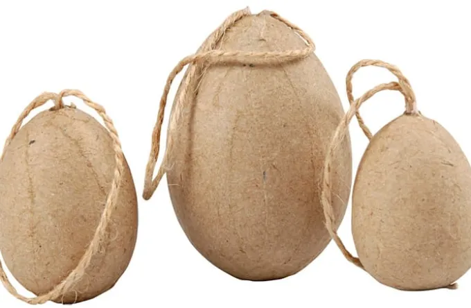 Påskeegg av kartong, 6 stk.