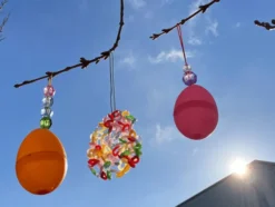 Påskeegg 24 stk. - H: 4,5 cm.