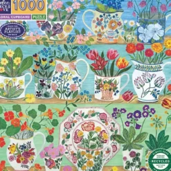 Puslespill 1000 brikker - Blomstrete skap