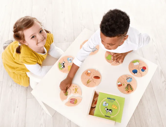 Puslespill i eske - Produksjon, 5 stk.