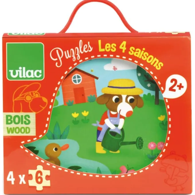 Puslespill i tre - De 4 årstidene, 4 x 6 brikker