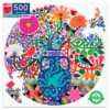 Puslespill med 500 brikker - Fugler og blomster