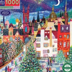 Puslespill med 1000 brikker - Jul i Edinburgh