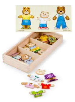 Puslespill - Mix & Match Bjørnefamilie