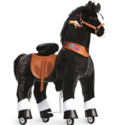 Ri Selv - Hest, sort m. hvitt bliss, M/L