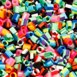Rørperler midi - Stripete, 10.000 stk.