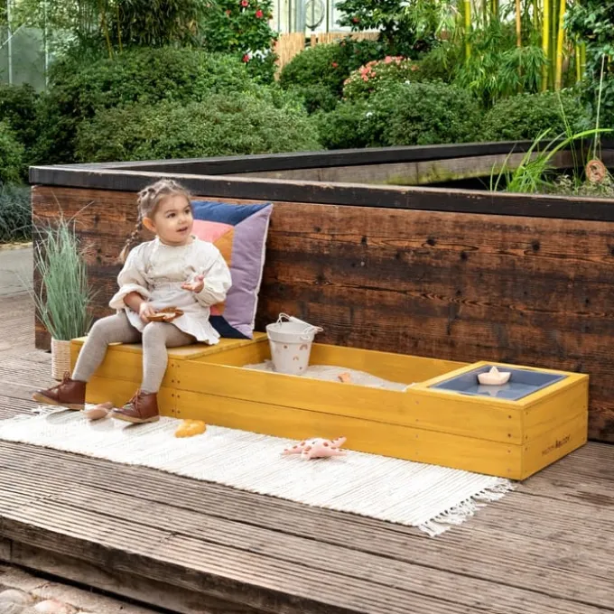 Sandkasse - Space Saver, Gul