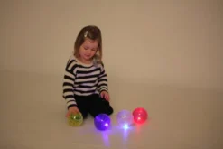 Sanseballer m. LED lys, 4 stk