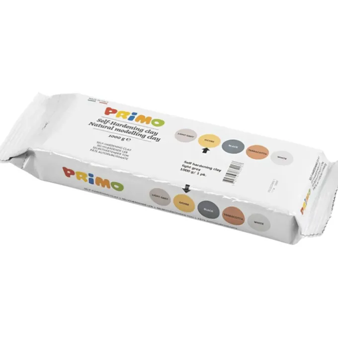 Selvherdende leire - Okergul, 1 kg.