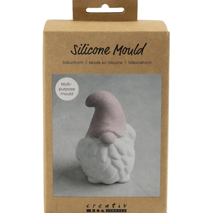 Silikonform - Julenissen 10 cm, 1 stk.