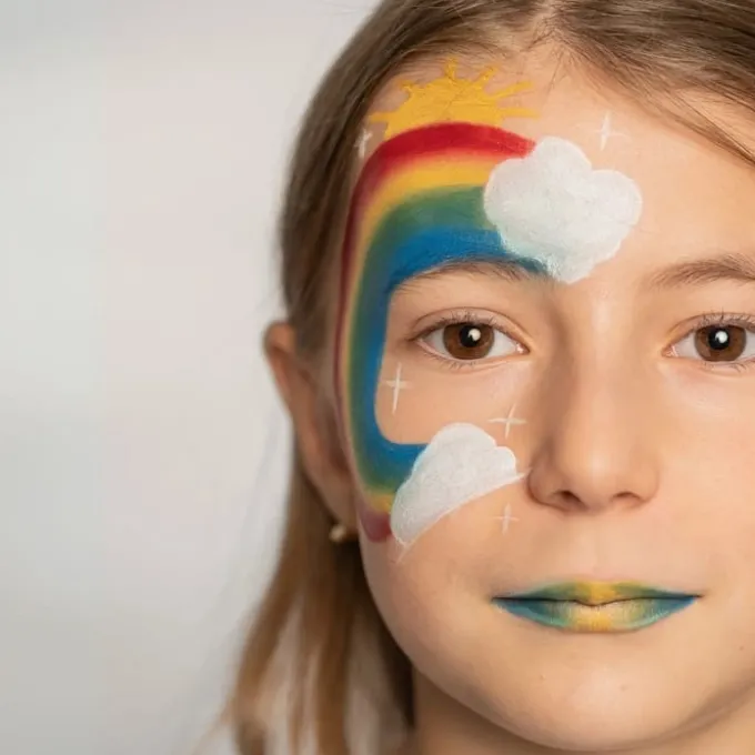 Sminkeblyanter - Rainbow, 6 stk