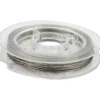 Smykkefremstilling - Ståltråd sølv, 10 m., 0,38 mm