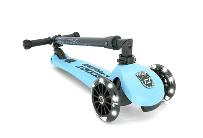 Sparkesykkel - Highwaykick 3 m. LED, Blueberry