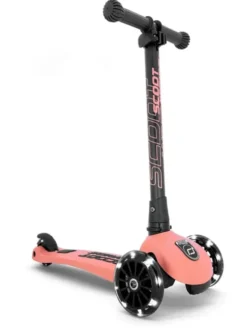 Sparkesykkel - Highwaykick 3 m. LED, Peach
