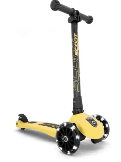Sparkesykkel - Highwaykick 3 m. LED, Lemon