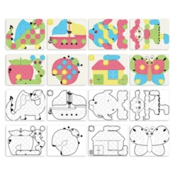 Stiftmosaikk - FantaColor Junior Pastel, 58 stk
