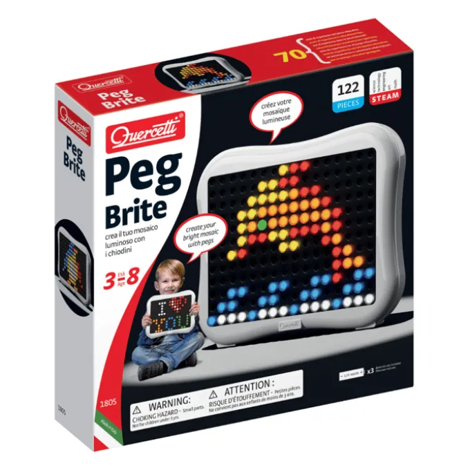 Stiftmosaikk med LED - Peg Brite, 122 stk