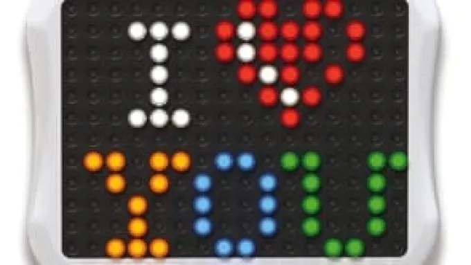 Stiftmosaikk med LED - Peg Brite, 122 stk