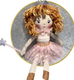 Stoffdukke 25 cm. i gaveeske