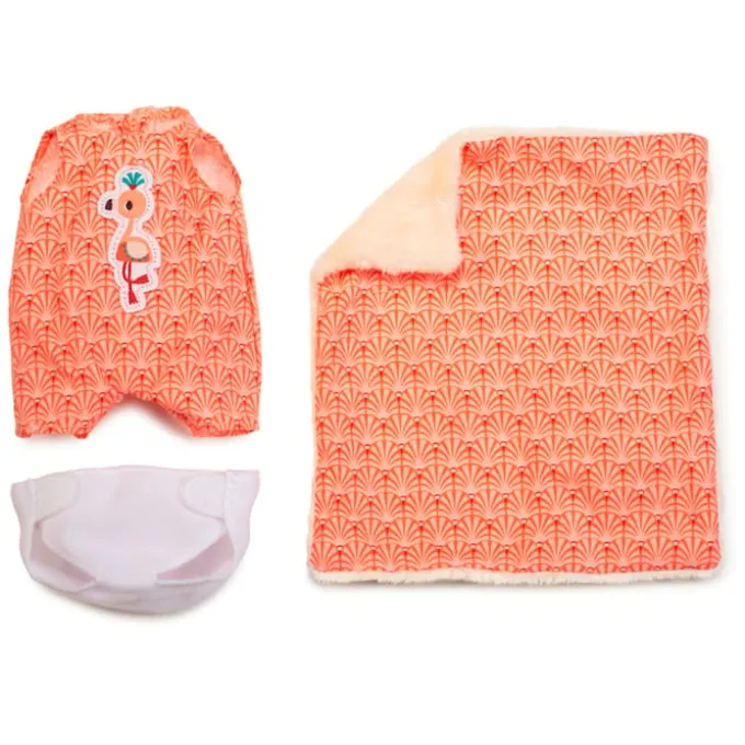 Stoffdukke med bærebag, 22 cm. - Anais