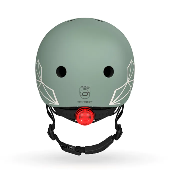 Sykkelhjelm til baby, 45-51 cm - Green lines