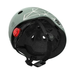 Sykkelhjelm til baby, 45-51 cm - Green lines