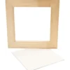 Treramme m. maleplate (20,8 x 20,8 cm)