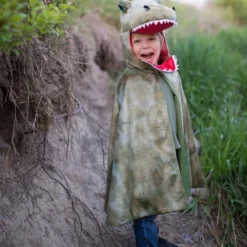 T-Rex kappe m. klør - Grønn, str. 4-6 år