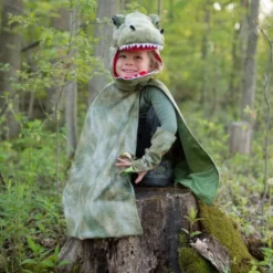 T-Rex kappe m. klør - Grønn, str. 4-6 år
