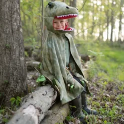 T-Rex kappe m. klør - Grønn, str. 4-6 år