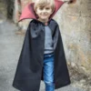 Vampyrkappe med høy krage, størrelse 4-6 år