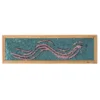 Veggpanel m. pailletter - Aqua/Pink, 1 stk