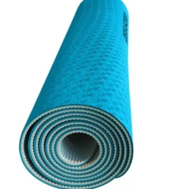 Yogamatte 183 x 61 cm - Blå/Grå